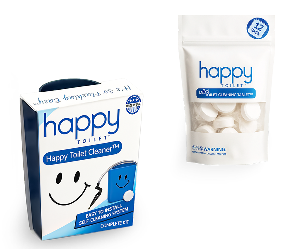 Buy 1 Happy Toilet Cleaner + 1 Bag of Cleaning Tablets