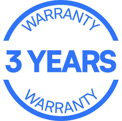 3 years warranty