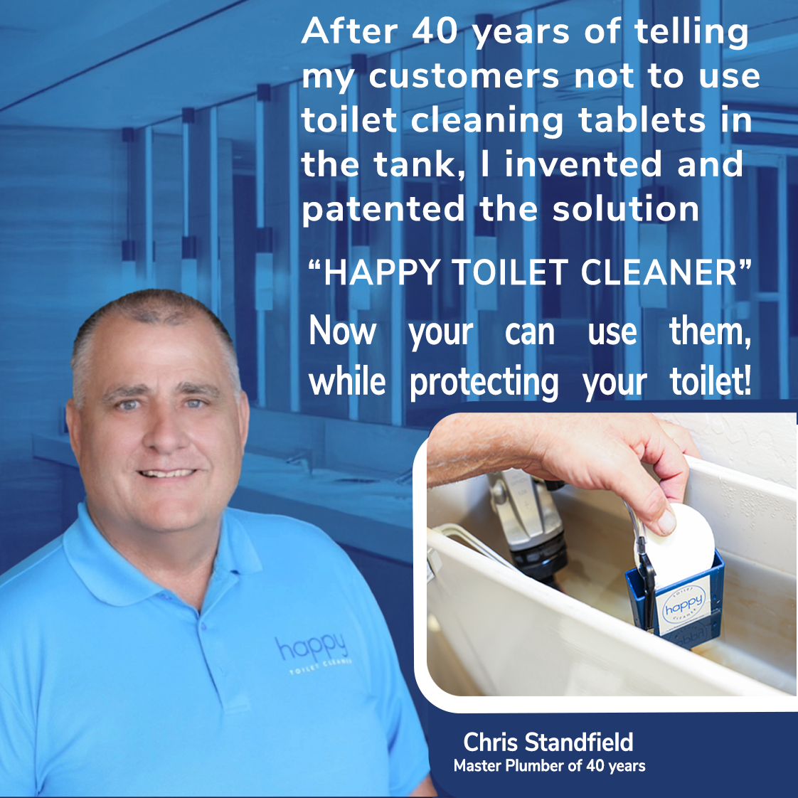 Happy Toilet Cleaner & Ultra Toilet Cleaning Tablet Bundle